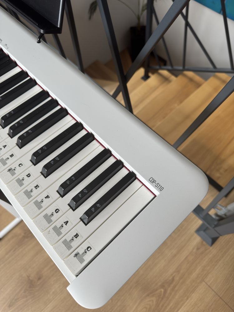 Pianino Casio CDP-S110 stan idealny zestaw białe