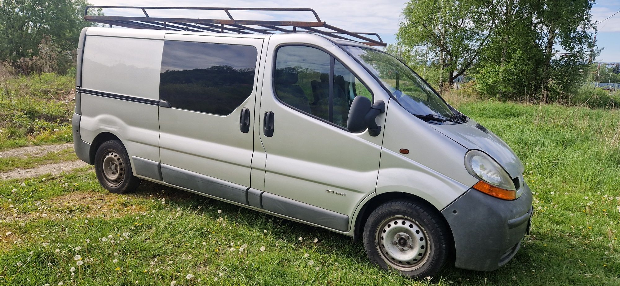 Renault Trafic Long brygadówka 6 osób Klima bagażnik
