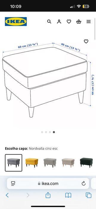 Cadeirão e pousa pés