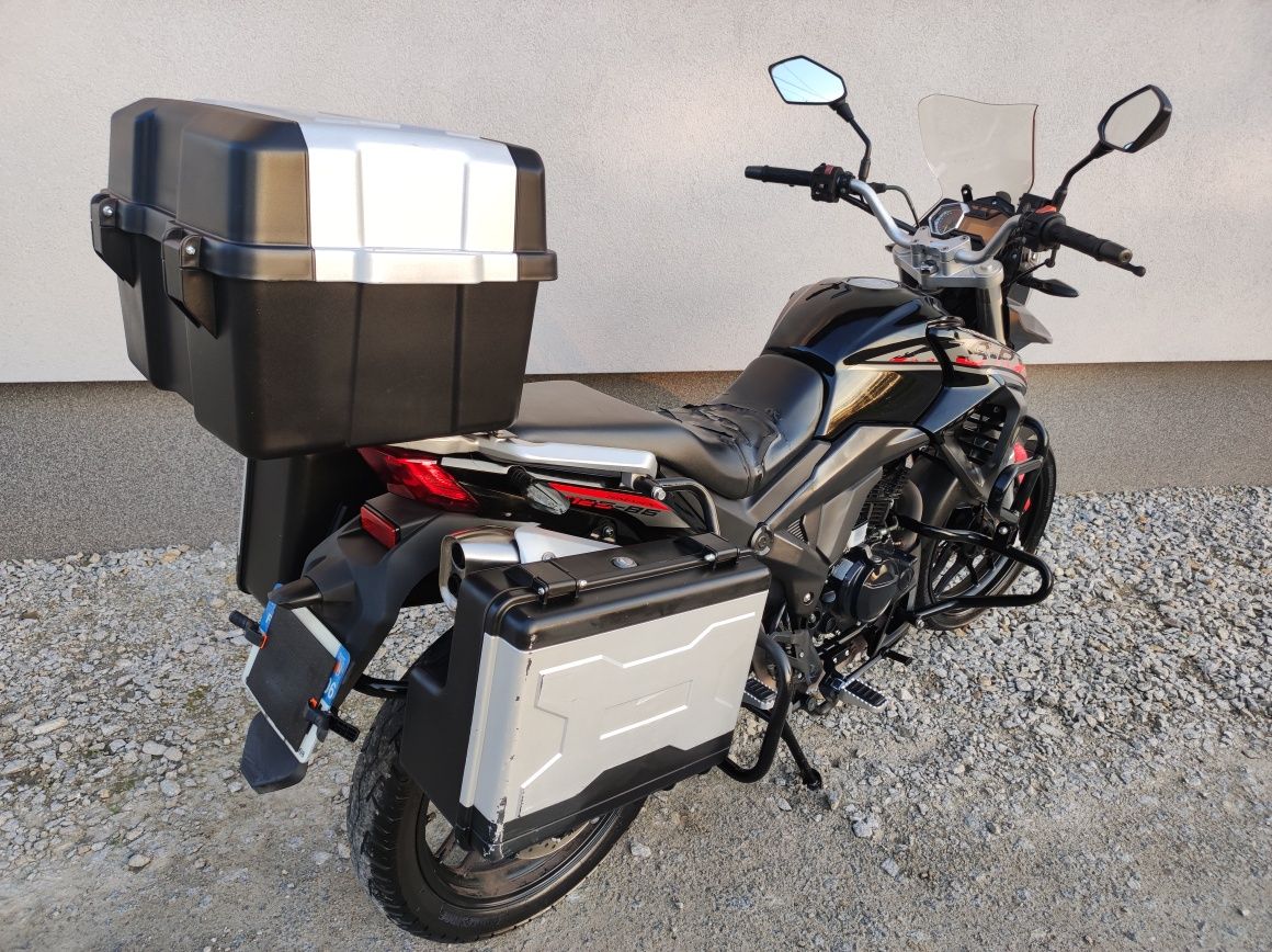 Cyclone rx125 CC kat.b Junak RX one Barton duży Turystyka kufry wtrysk