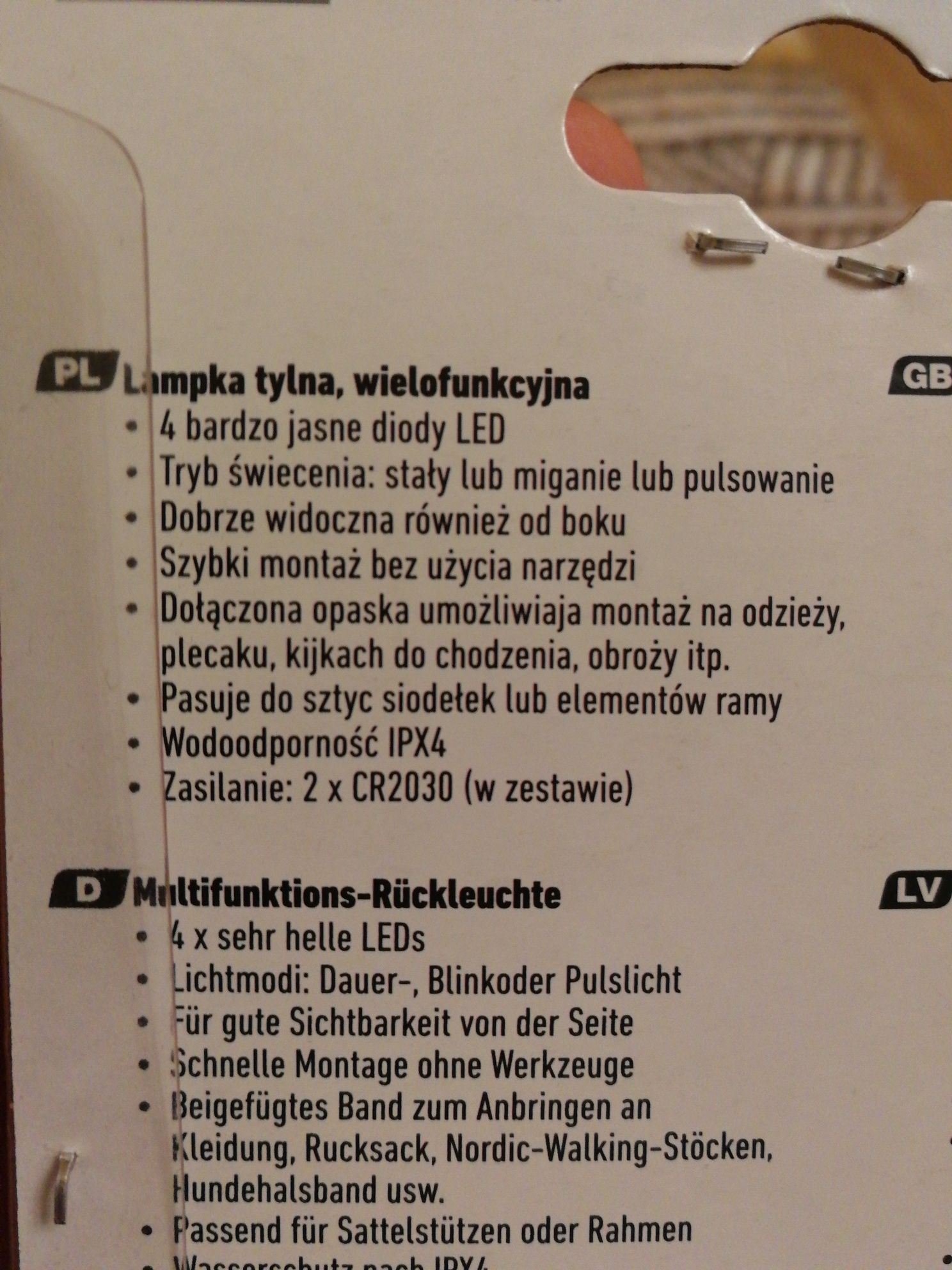 NOWA Lampka LED - rower, ramię, plecak, obroża