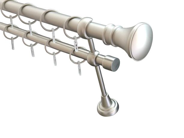Карниз для штор металевий 25/19мм Люксор сатин 3,00м