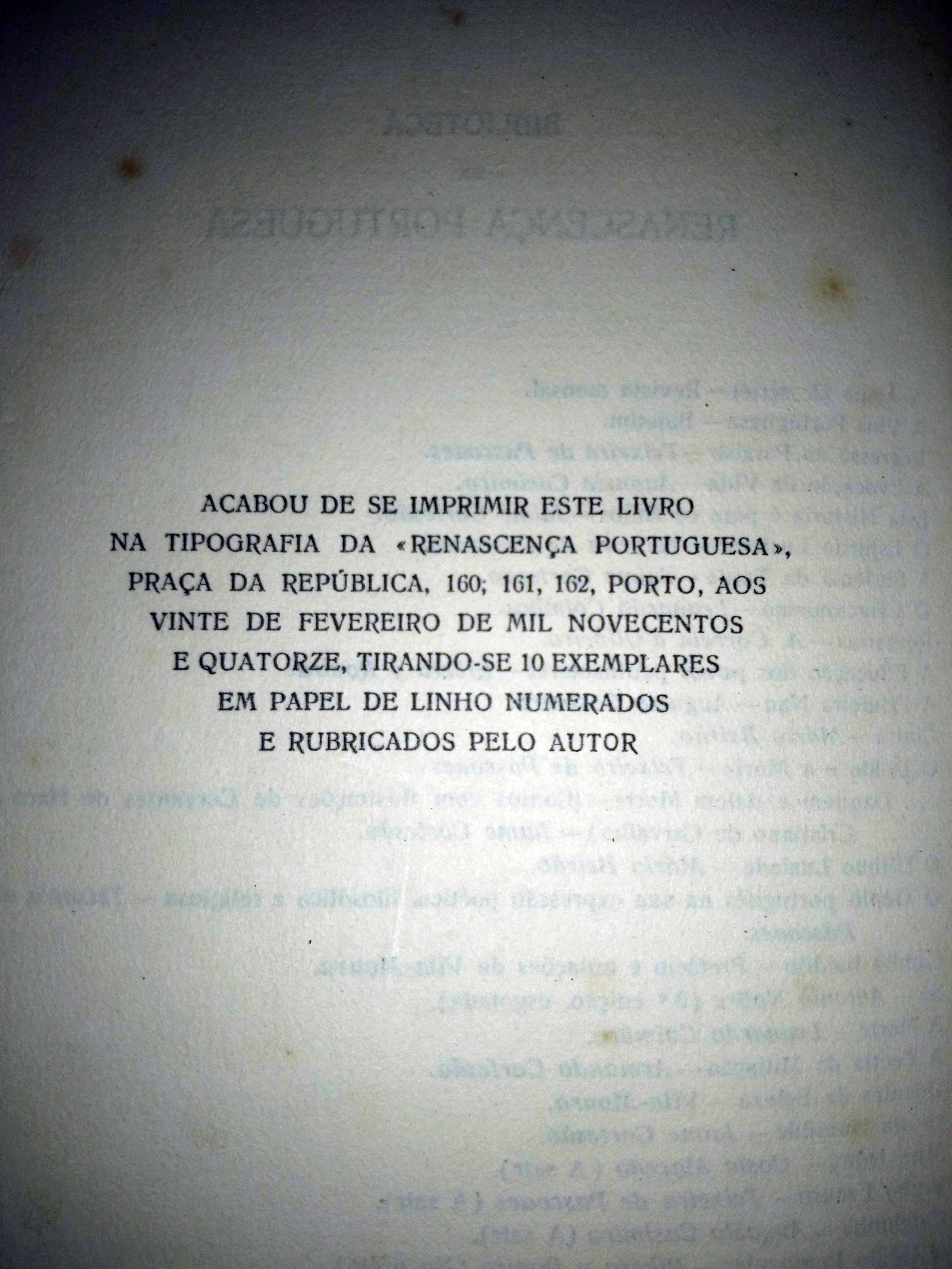 Glória Humilde - Jaime Cortesão - 1.ª edição (1914)
