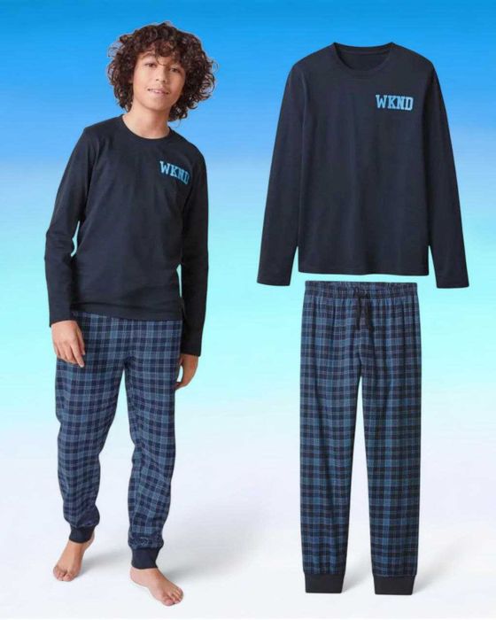 Піжама трикотаж фланель для хлопчика підлітка