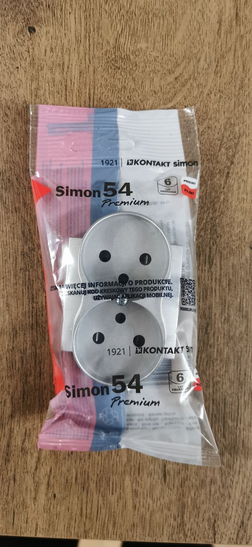 Pokrywa gniazda Simon 54 szary