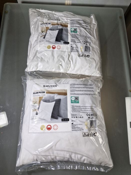 Zestaw Dwie Poduszki do Spania 40x40 Wyrób Medyczny Ellan