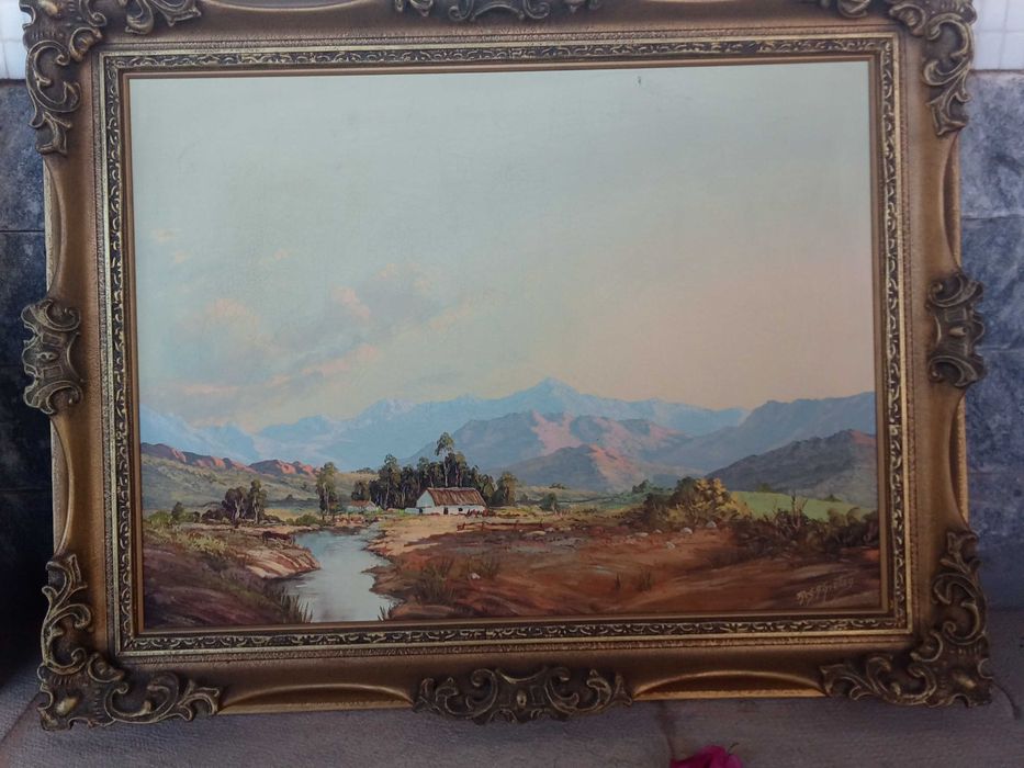 Pintura a óleo em tela