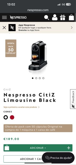 Maquina Café Nespresso
