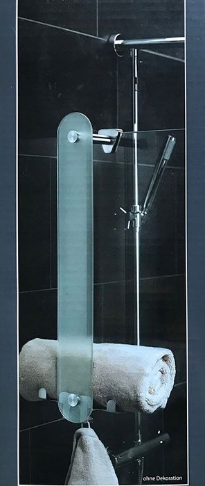 Wieszak łazienkowy ścienny/kabinowy Szkło