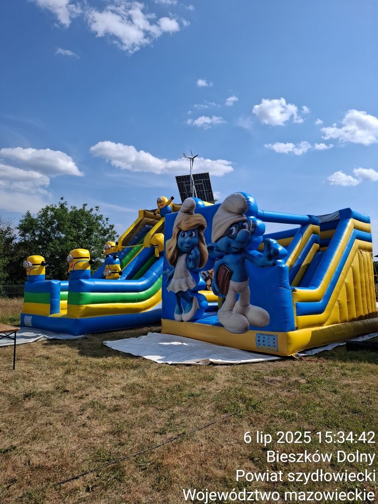 Wipe Ball Wipeout Tor przeszkód ze zjeżdżalnią