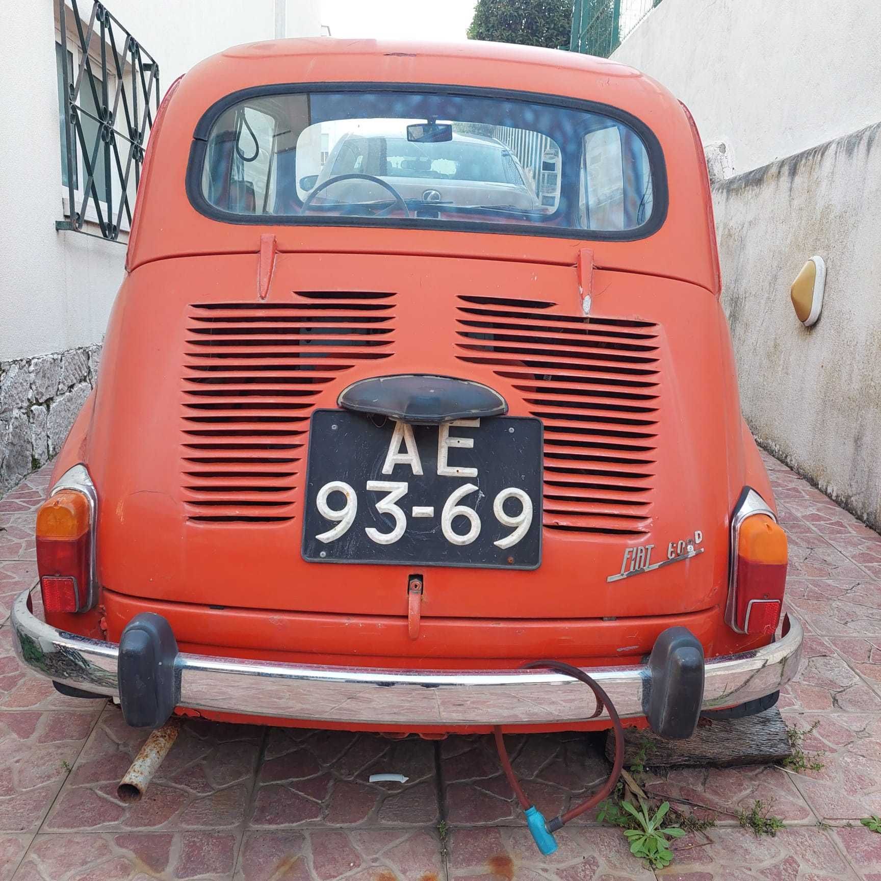 Fiat 600 carro  antigo