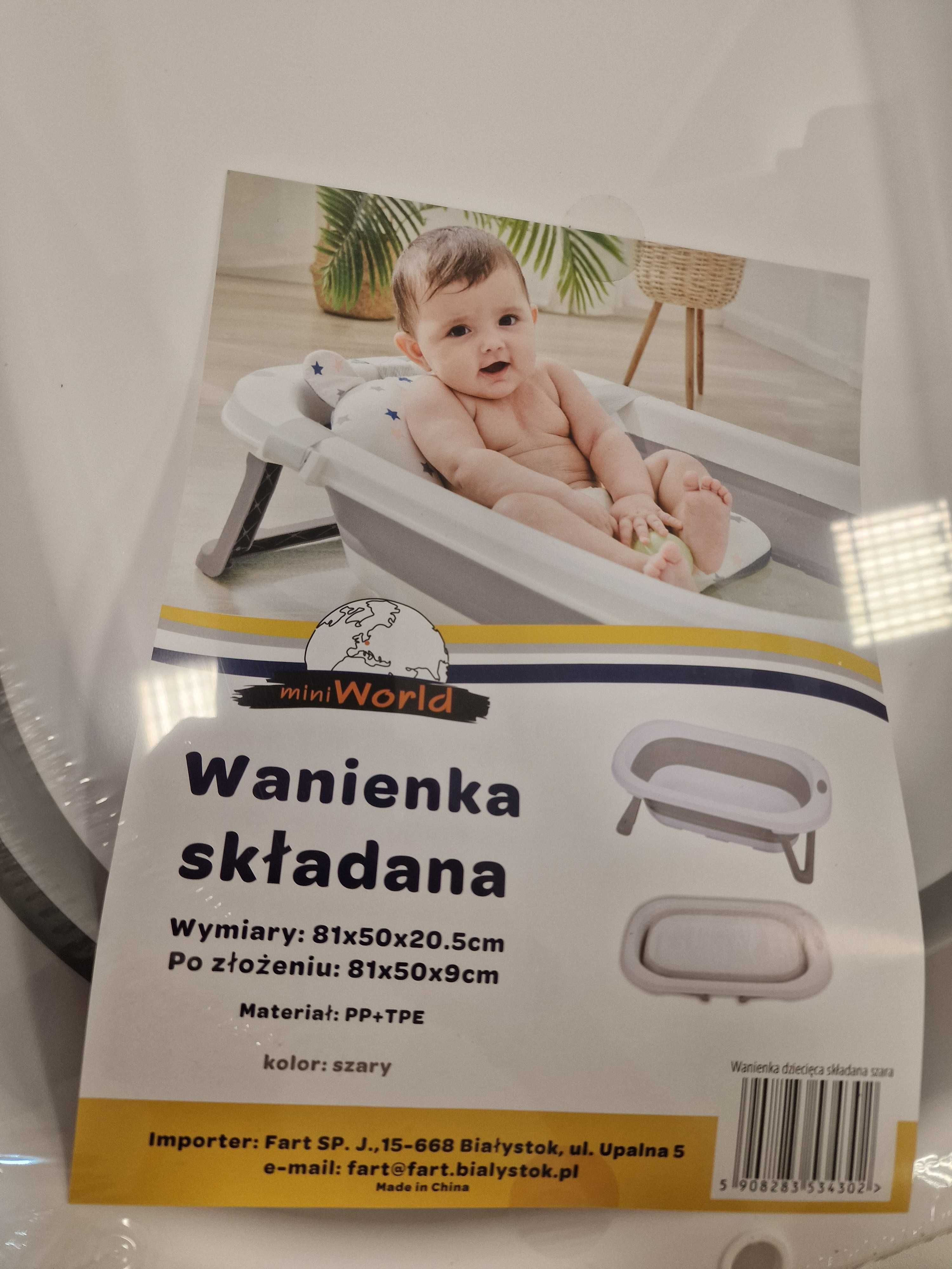 Wanienka dziecięca składana kolor niebieski