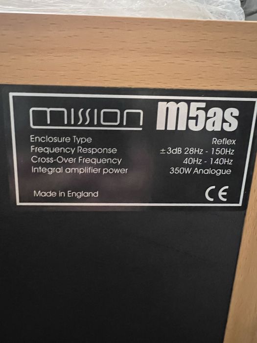 Sistema de som MISSION M53 / M5AS
