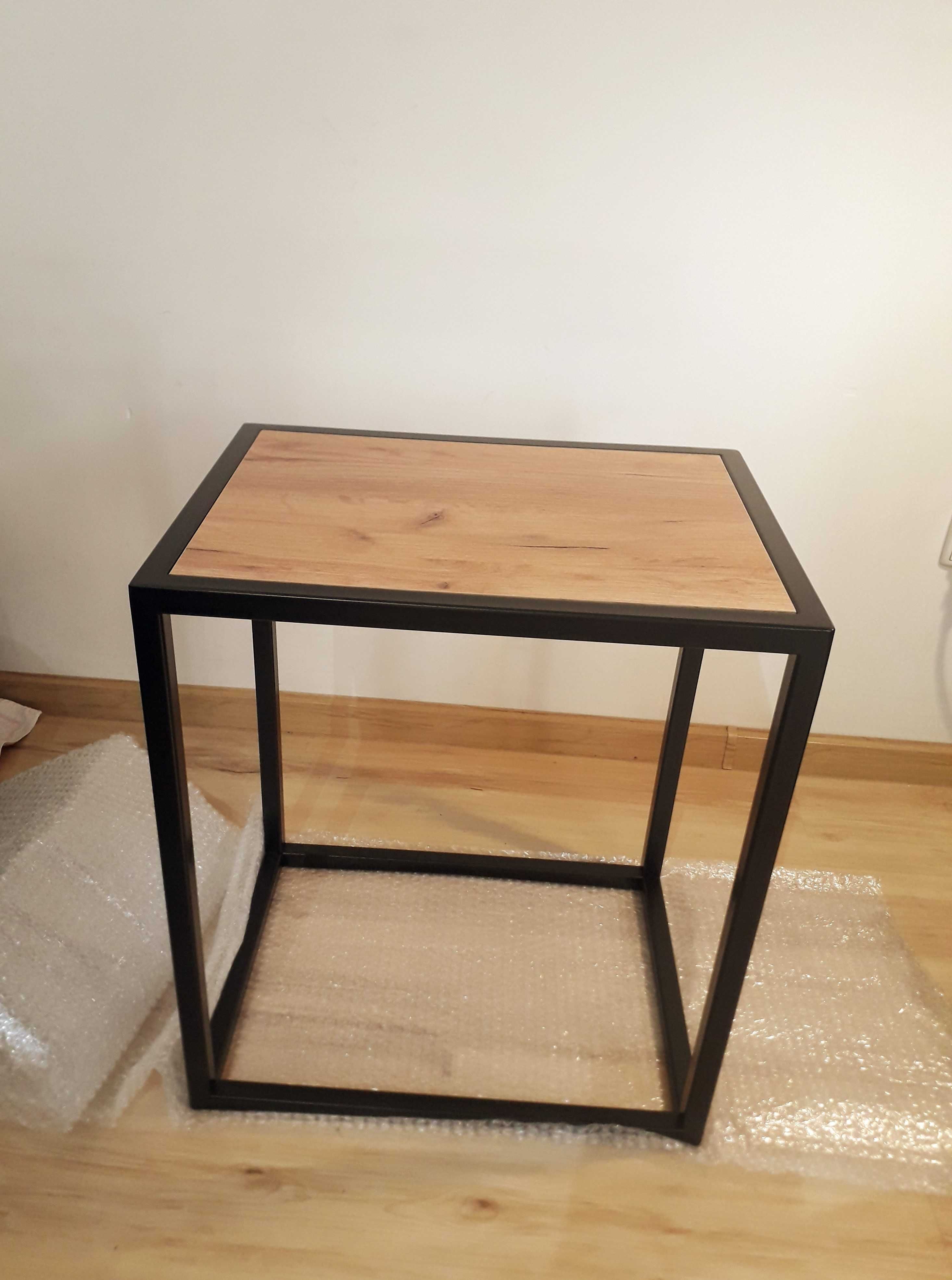 Dwa stoliki LOFT industrialne - NOWE