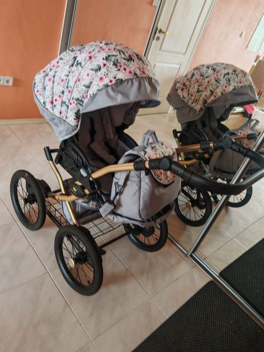 Візок коляска для дівчинки Babylux Margaret 3в1