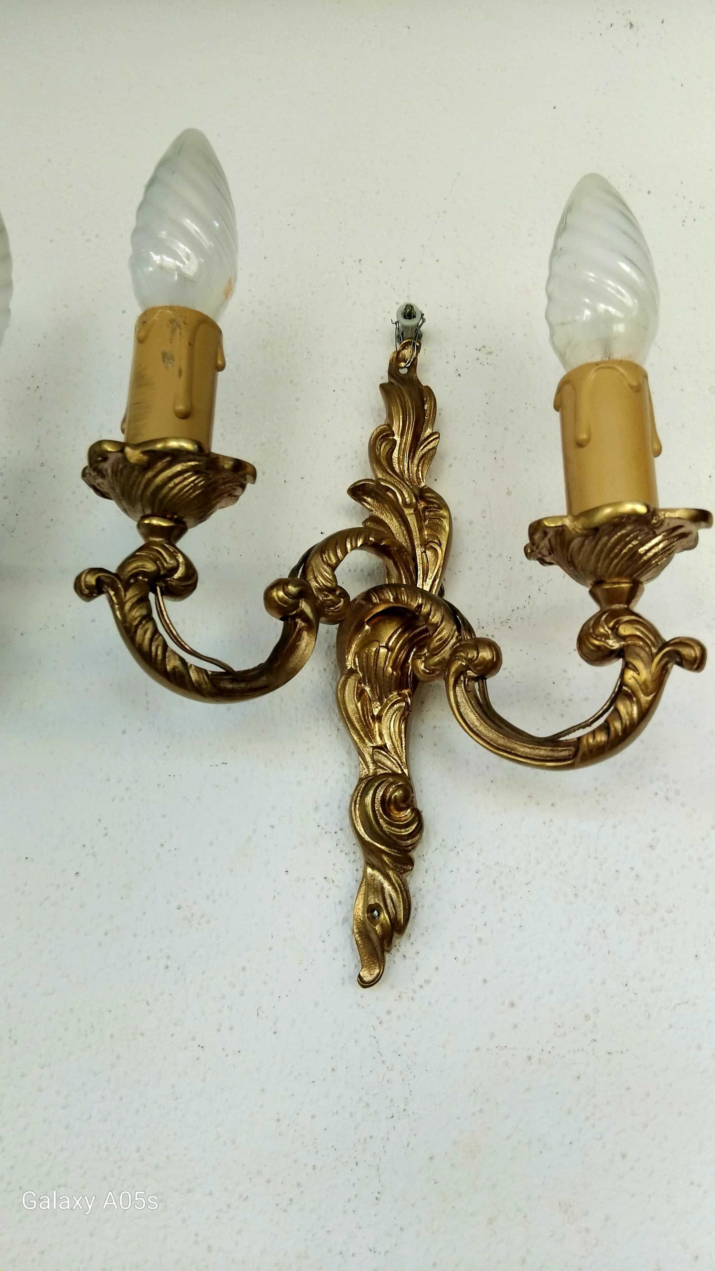 2 бра бронзовых.Пара.25×15 см.Франция