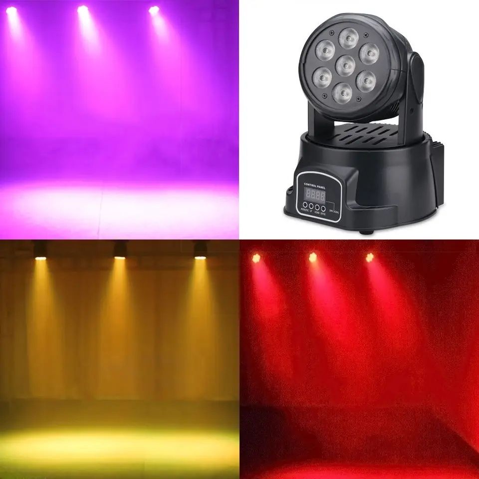 Pack 2 Moving Head 7x12w NOVOS EM CAIXA