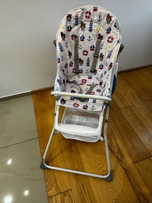 Krzesełko do karmienia dziecięce Ricokids - podnóżek, skladane,