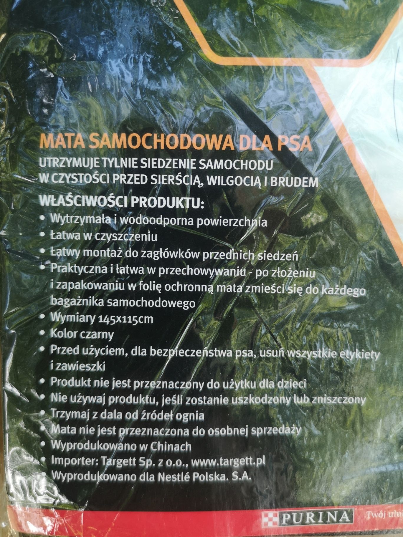 Mata samochodowa dla psa