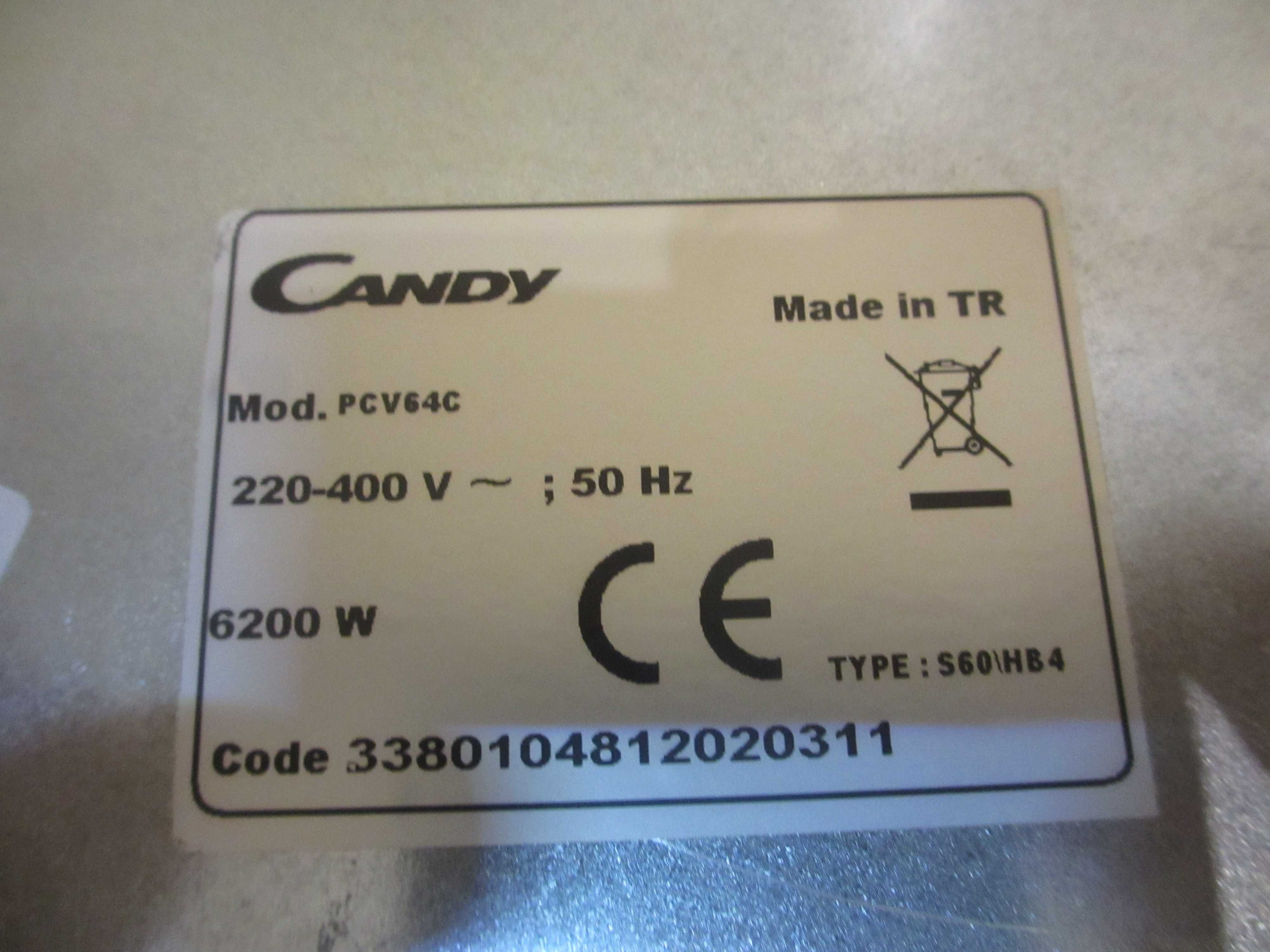 Forno + placa Candy FCO105X Type MN04 - PLACA SEM VIDRO