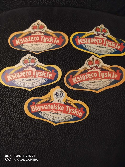 Tychy -5 etykiet przedwojennych na piwo