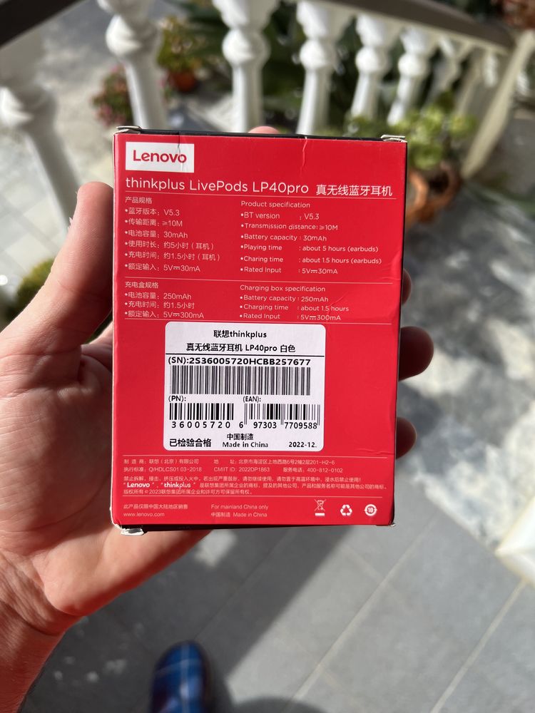 Fones Lenovo ThinkPlus L40 Pro