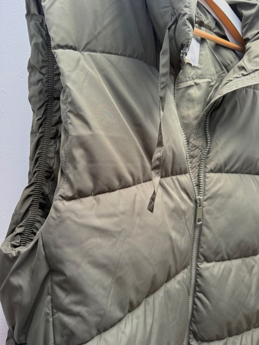 Długa kamizelka ciemnozielona H&M+ nowa