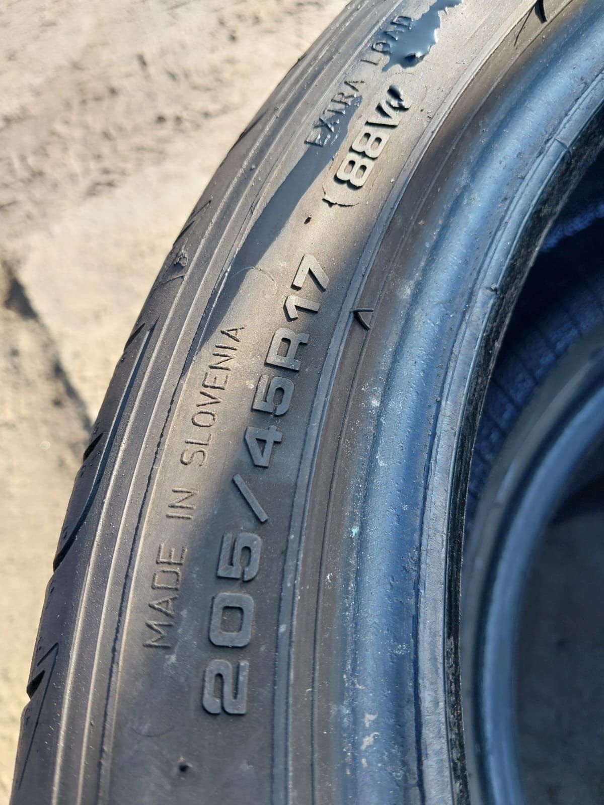 Opony używane 205/45/17 goodyear 2x7.5 mm