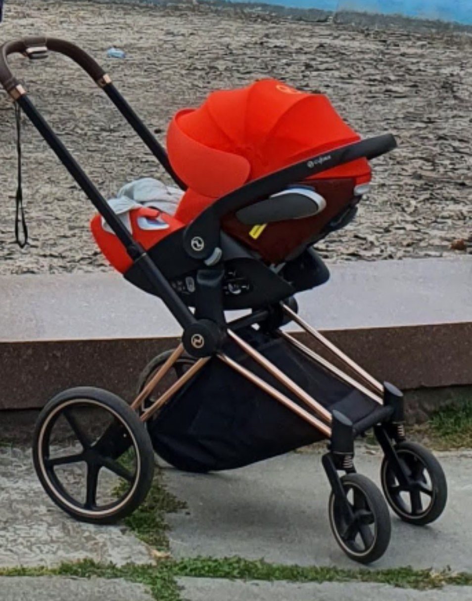 Коляска 3 в 1 Cybex Priam Autumn Gold