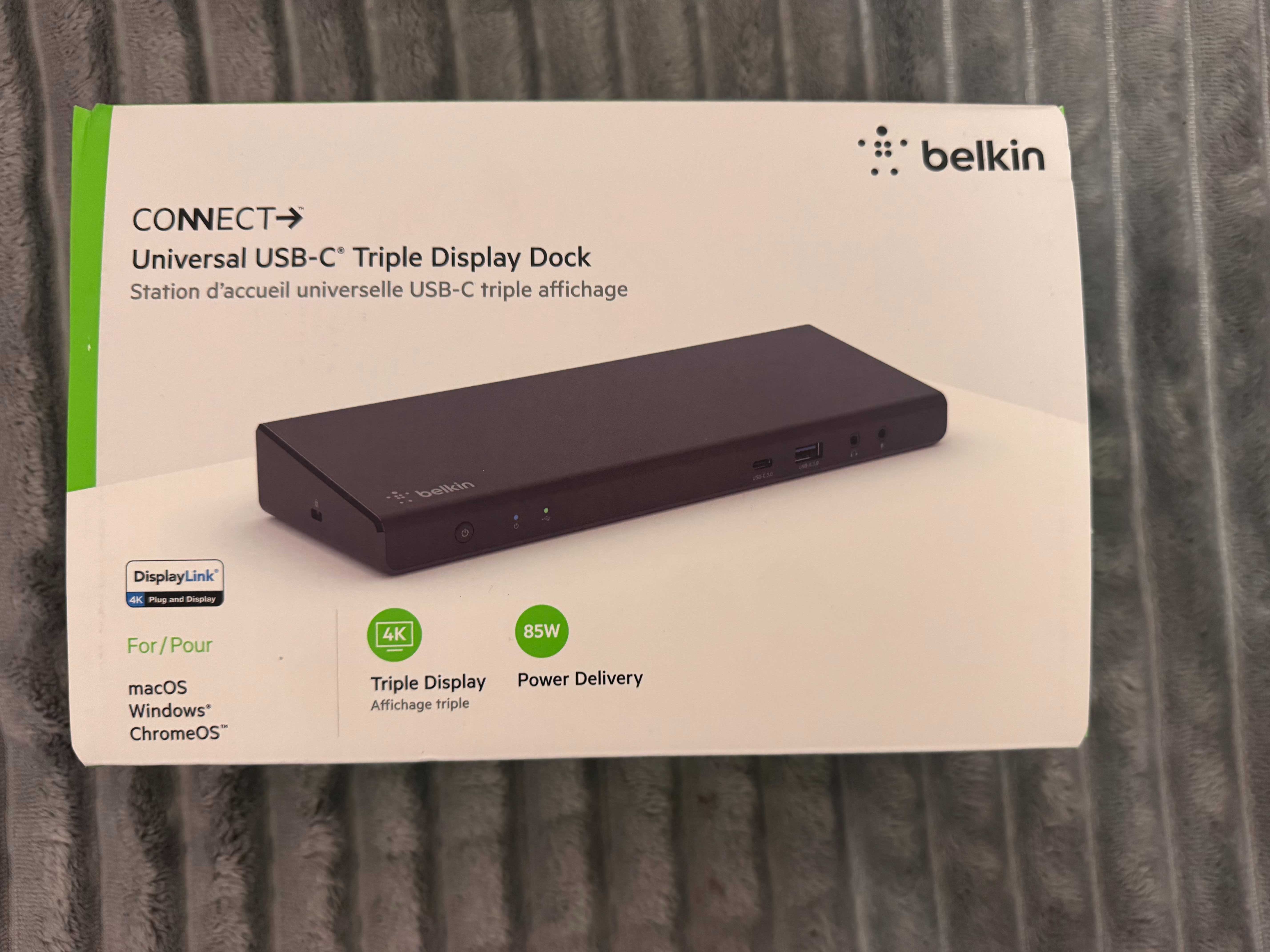 Док станція Belkin Universal USB-C Triple Display Mac/PC - Displaylink