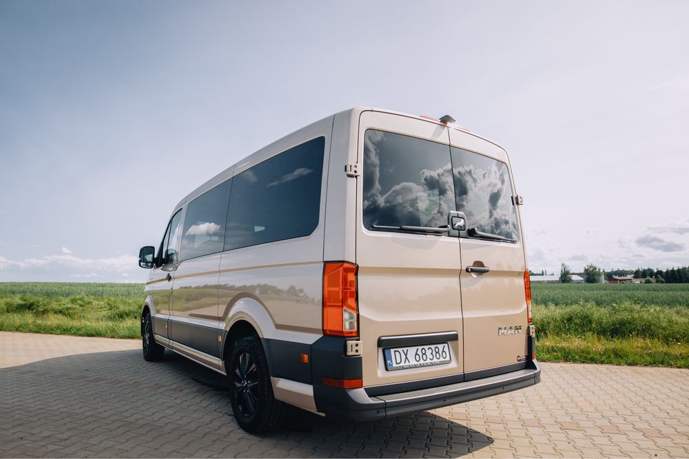 Nowy BUS 9  osobowy MAN TGE Wynajem, wypożyczenie,wypożyczalnia