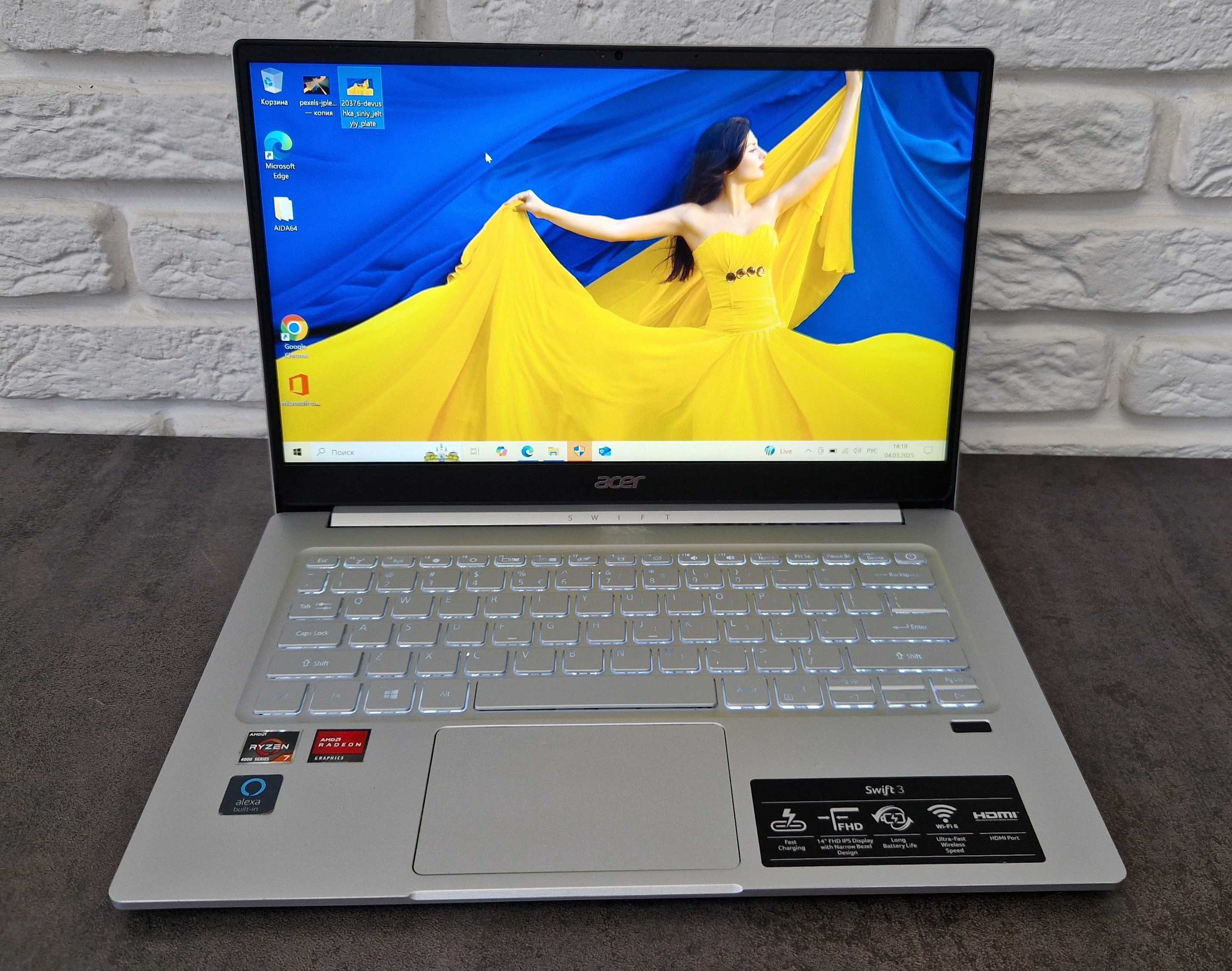 Ноутбук Acer Swift 3 /AMD Ryzen 7 4700U/8/512