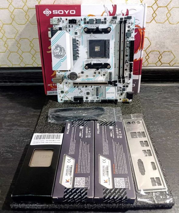 Ryzen 7 5700X + 32 DDR4 + B550 Материнська плата Комплект AM4