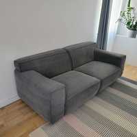 Sofa Vesta szara  - stan bardzo dobry- 216 cm