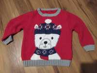 Sweter świąteczny George 98-104