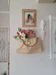 Torebka pleciona/ koszyk dekoracyjny ,shabby chic