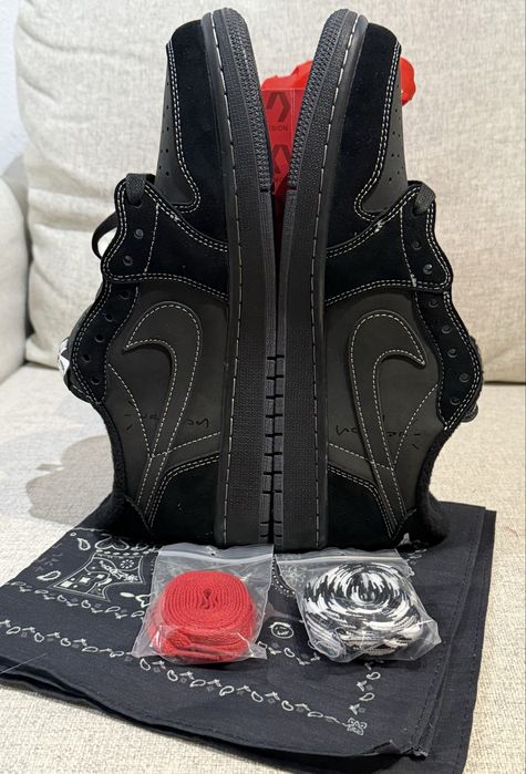 Air Jordan 1 Low Travis Scott Black Phanthom 43