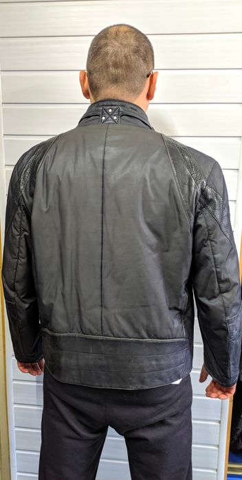 Куртка с кожаными вставками 50 размер