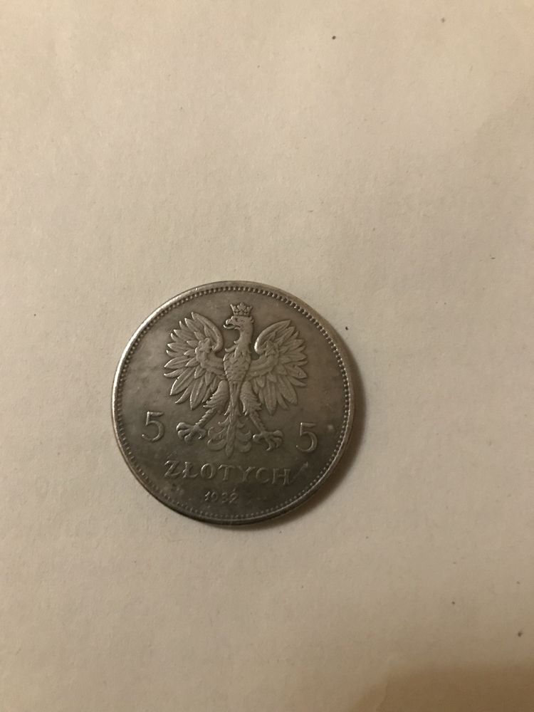 Монета 5 zlotych 1928 1930 1931 1932 год 5 польских злотых