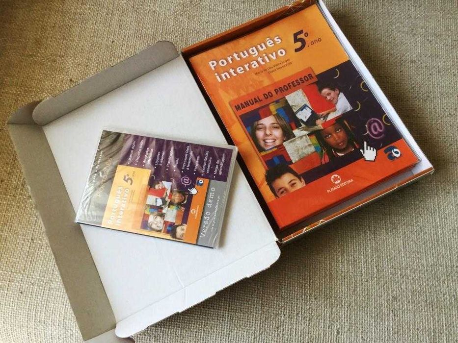 Livros escolares Professor Português 5º Ano - Plátano Editora - Novo