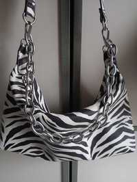 Torba Bershka zebra + gratis!