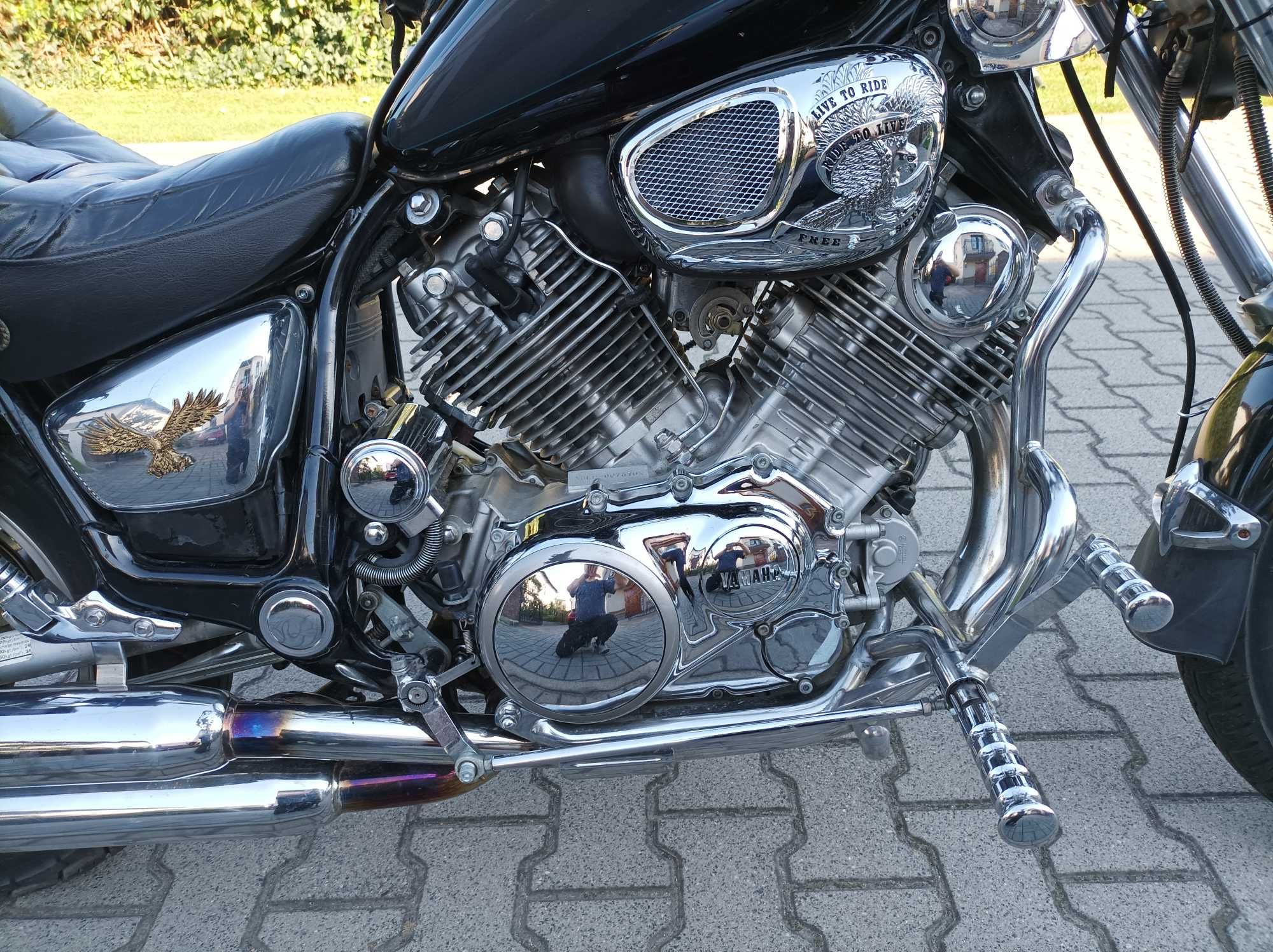 Motocykl Yamaha Virago 1100, rok. prod. 1999, wysoka kierownica