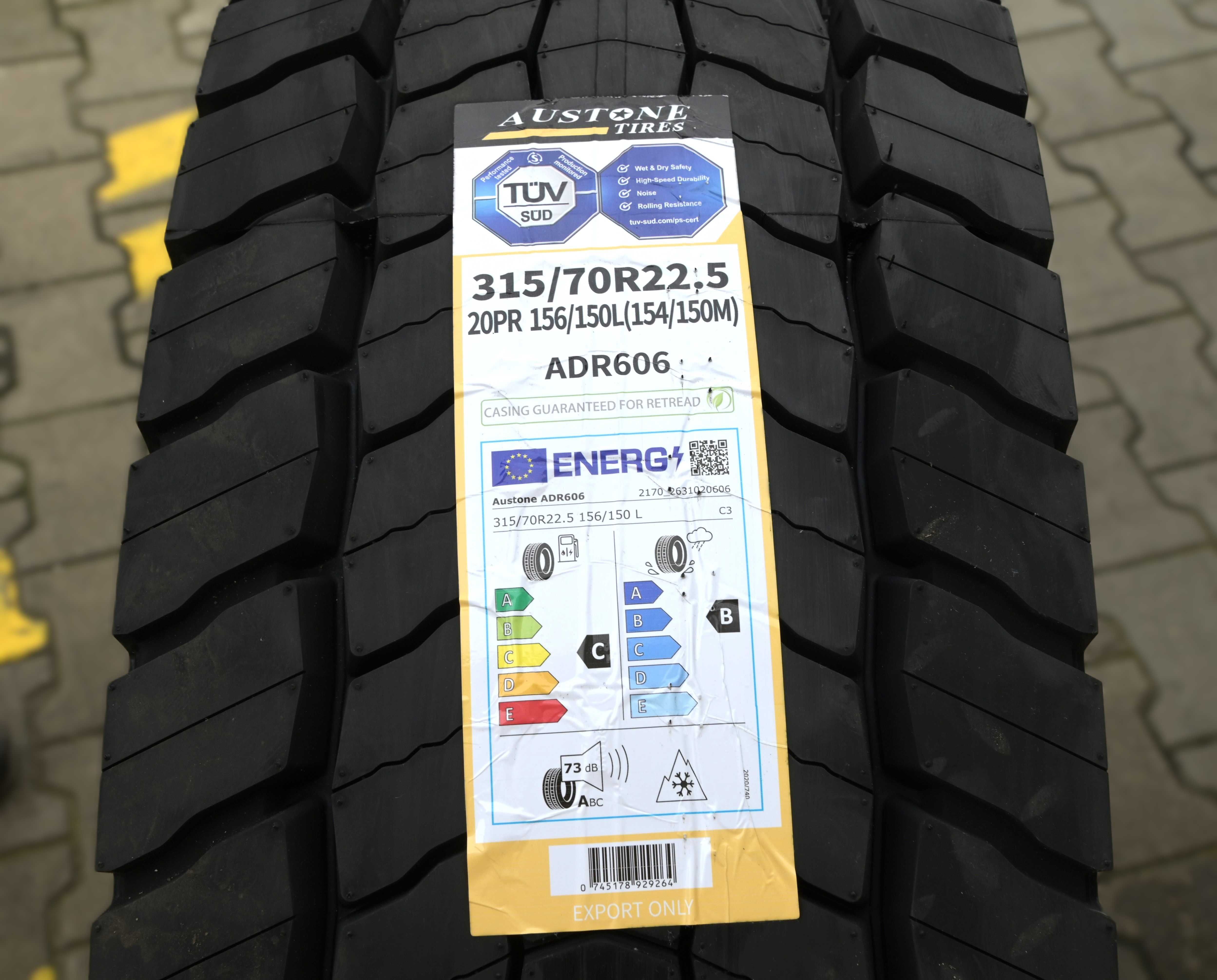 Opony napędowe 315/70R22.5 156/150L ADR606 M+S 3PMSF Austone Tires