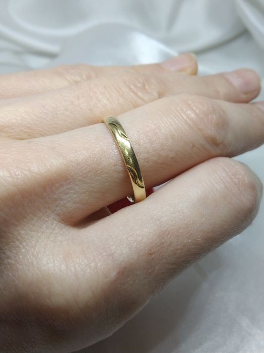 Złota obrączka, złoto 585, Rozmiar 23