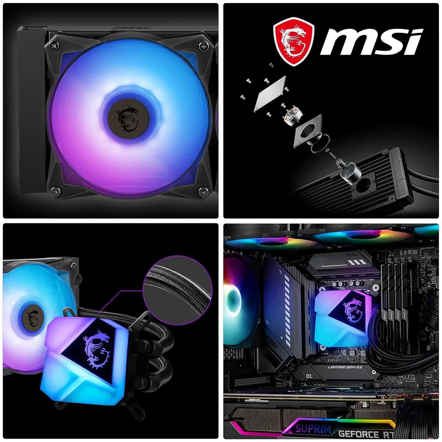 Vendo Water Cooler CPU MSI MAG CoreLiquid C280 All-In-One