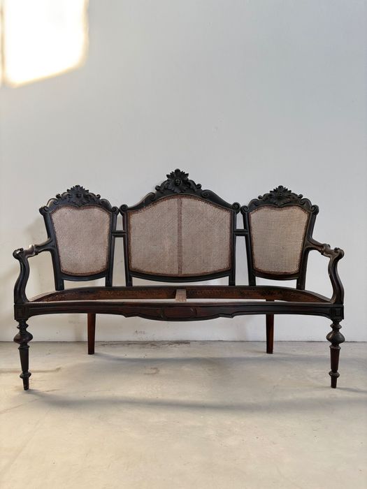 Banco Pau Santo 3 lugares em Palhinha