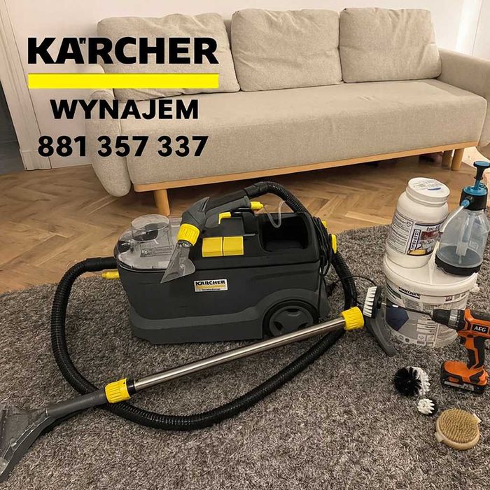 Wypożyczalnia Karcher+gratis! odkurzacz piorący wynajem karczer dowóz
