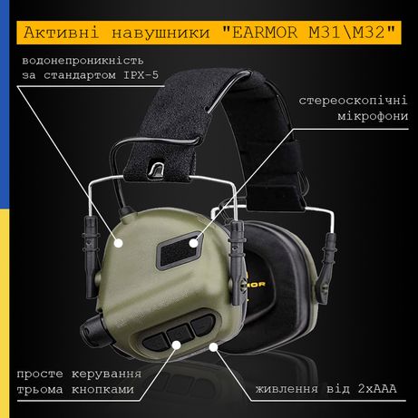Активні навушники EARMOR M31 MOD 3