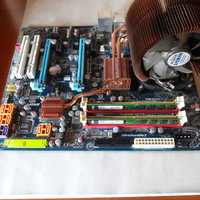 motherboard 4gb ddr2 + q6600 + cooler zalman