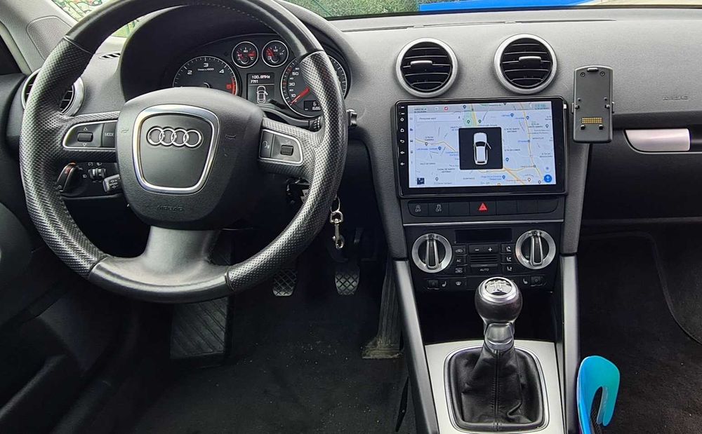 Rádio 2DIN 9" [4+32GB] • AUDI A3 • (2003 a 2012) • Android • GPS / 8P